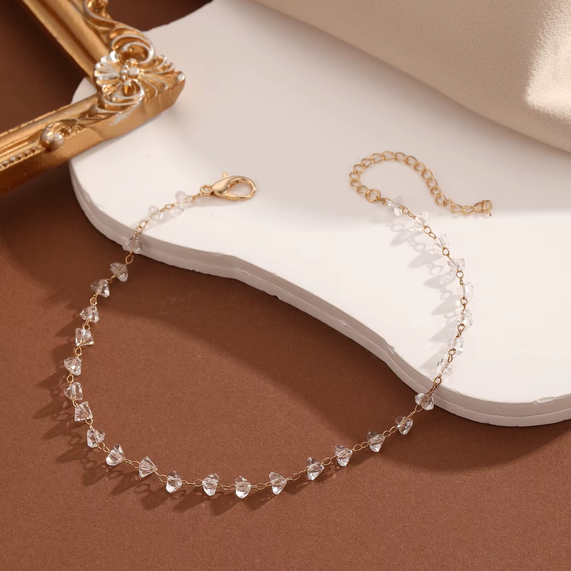Perez Crystal Anklet