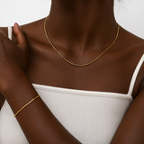Golden Thread Necklace + Complimentary Bracelet
