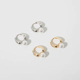 Sera Mini Pearl Huggie Earrings
