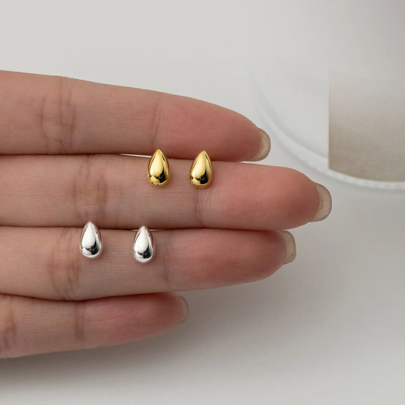 Quiet Teardrop Stud Earrings