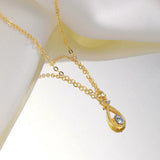 Gilded Dewdrop Necklace