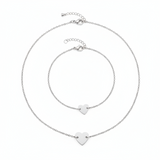 Amora Heart Necklace (+ Complimentary Bracelet)