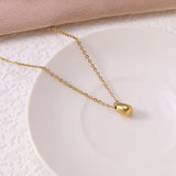 Moon Teardrop Pendant Necklace