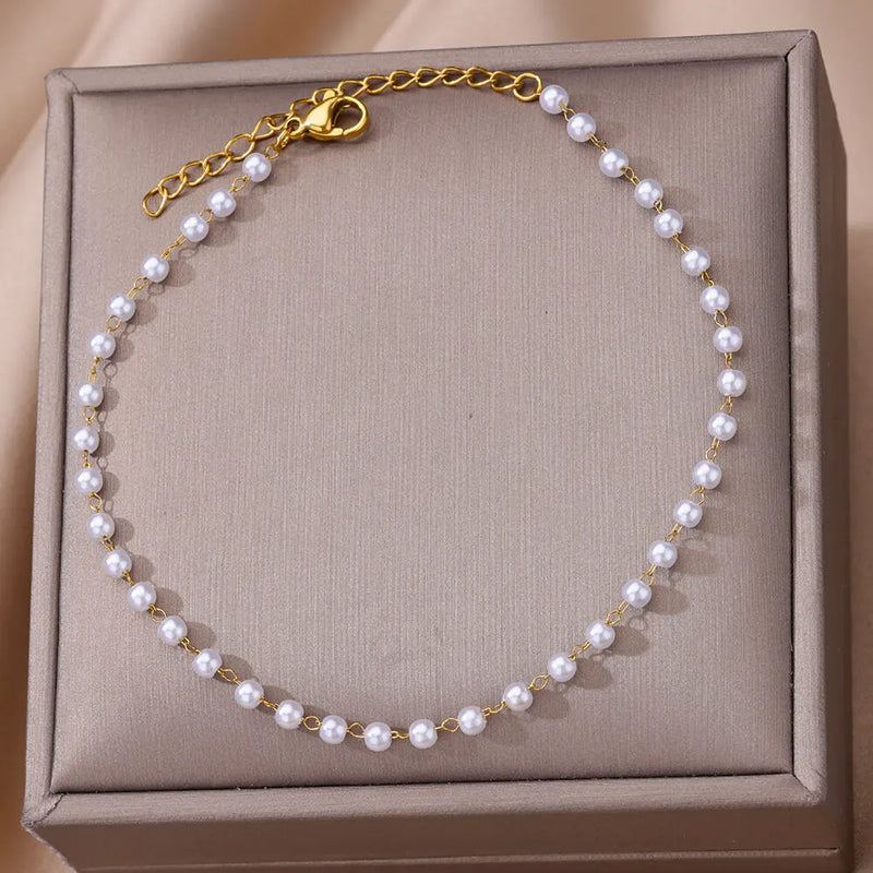 Seren Pearl Anklet