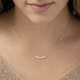 Briana Pearl Curve Necklace