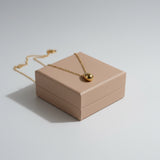 Moon Drop Pendant Necklace