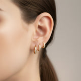 Seren Pavé Huggie Earrings Trio