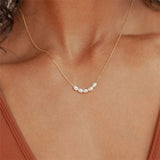 Briana Pearl Curve Necklace