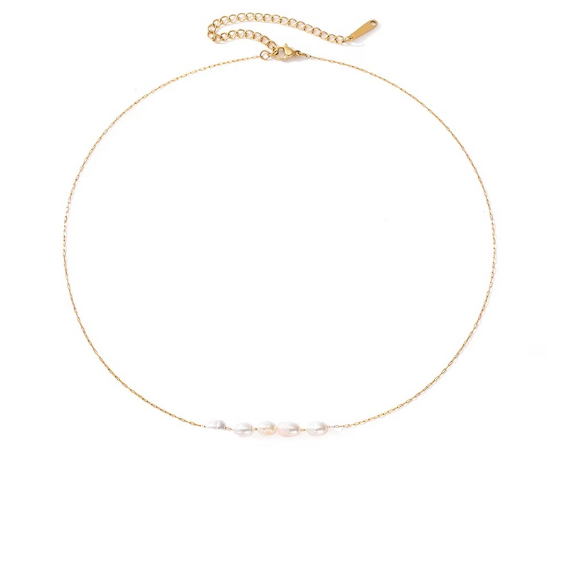 Briana Pearl Curve Necklace