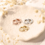 Seren Pavé Huggie Earrings Trio