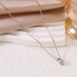 Moon Teardrop Pendant Necklace