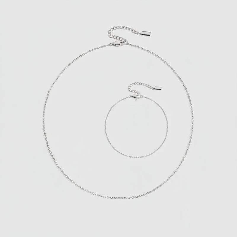 Whisper Fine Chain Necklace (+ Complimentary Bracelet)