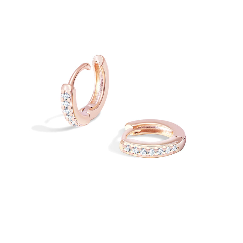 Seren Pavé Huggie Earrings Trio