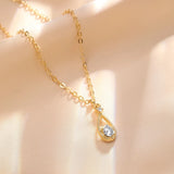 Gilded Dewdrop Necklace