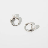 Sera Mini Pearl Huggie Earrings
