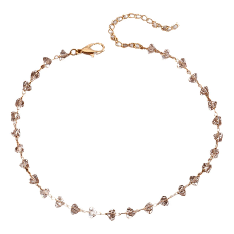 Perez Crystal Anklet