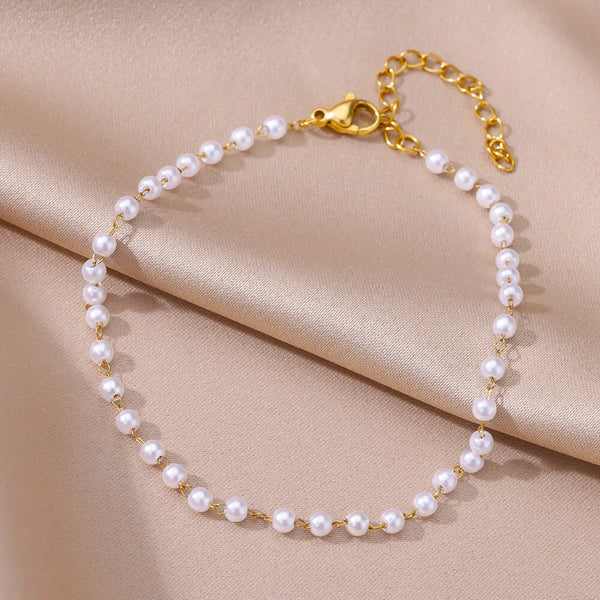 Seren Pearl Anklet