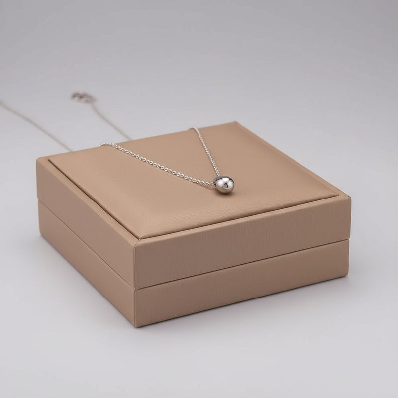 Moon Drop Pendant Necklace