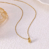 Moon Teardrop Pendant Necklace