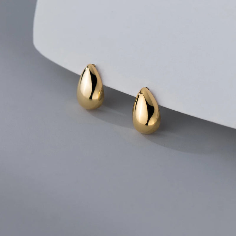 Quiet Teardrop Stud Earrings