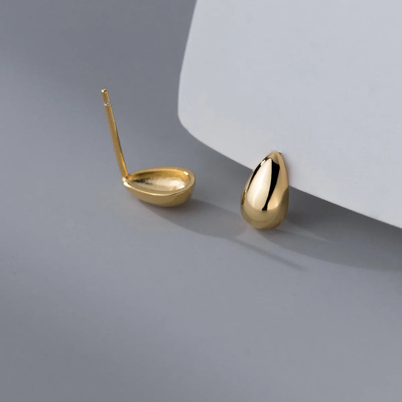 Quiet Teardrop Stud Earrings
