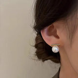 Poise Pearl Bar Earrings