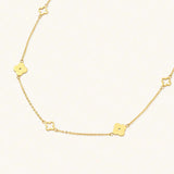 Clover Station Necklace (+ Complimentary Bracelet)