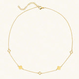 Clover Station Necklace (+ Complimentary Bracelet)