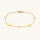 Clover Station Necklace (+ Complimentary Bracelet)